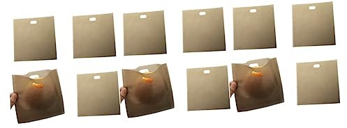 Mobestech 12pcs Sandwich Toaster Bags Bread Holder Food Storage Reusable Dishwasher Friendly