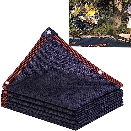 Couverture de Filet de Feuille de Piscine À Mailles Fines, Bâche de Protection Rectangulaire pour Piscines Hors-Sol, Couverture Volet Piscine pour Bloquer Feuilles Mortes et Déb(Size:3×3m(10×10ft))