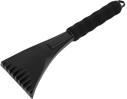 Partuto 1Pc Gratte-Givre Universel Voiture 280X95X25Mm - Dégivreur Neige SUV, Camping-Car, Vitre Latérale, Anti-Choc Portable - Plastique Noir Pelle À Neige Déneigement Dégivrage Clair