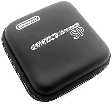 GBASP - Custodia protettiva per gameboy Advance GBA SP, portatile, antiurto, in EVA, ad alta capacità, opaca, colore: Nero
