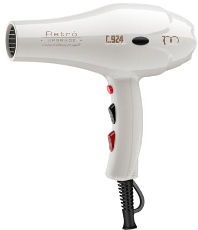 Retro Upgrade RUP-C924 Phon White 2100W Anniversary Edition | Asciugacapelli ionico | Colore bianco - Asciugacapelli professionale ionico | Edizione limitata
