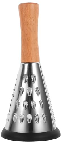 Ciieeo Stainless Steel Vegetable Grater Handheld Cheese Shredder Bell Shape Multifunctional Kitchen Tool for Cheese Fruits Vegetables