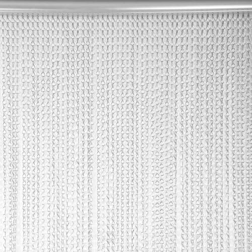Aluminium Metal Curtain for Door Screen, Fly Pest Insect Control and Decoration, 90 * 214.5cm, Easy Install