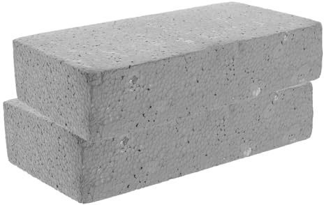 JOINPAYA 2Pcs Foam Bricks Stage Props: Lightweight Soft Fake Bricks for Kids Prank Jumbo Building Blocks Safe for Performance and Construction Play