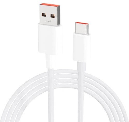 Supecesorio 120W Cable USB C Pour Note 14/13/12/11s/11/13 Pro/8 9 Pro 9T; Câble USB Type C Charge Rapide Câble de Transfert Données pour Note 14/13/12/11/10 Pro/Mi 11 Lite (1.5M)