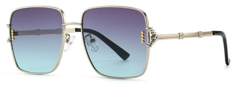 MUTYNE Large-frame sunglasses for women's retro fashion trends with UV400 protection(C5)