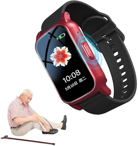 Weyot Reloj Localizador Personas Mayores, Smartwatch con Detección De Caídas para Personas Mayores, Reloj Emergencia Ancianos con SOS, Videollamada HD, Valla Electrónica E Impermeable IP67