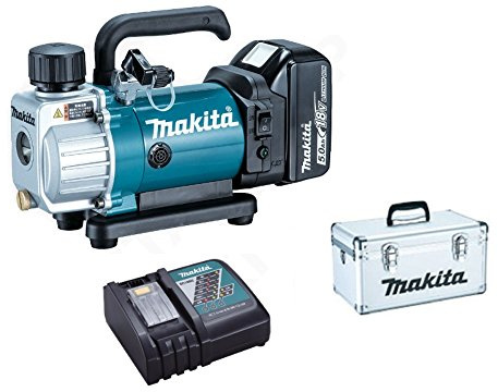 Makita DVP180RT - Bomba de vacío con batería (18 V, 5,0 Ah, 1 batería, cargador en maletín de transporte)
