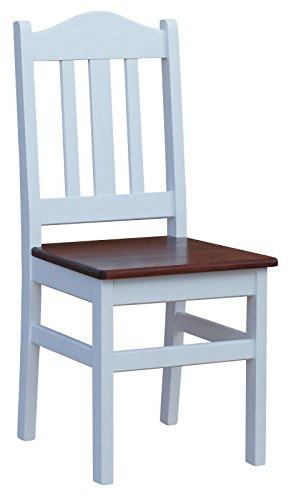 k koma Stuhl MASSIV Kiefer Holz -NEU weiß Honig Landhausstil MASSIVHOLZ (Calvados)