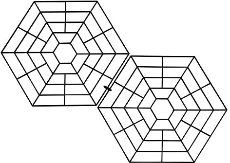 UPP Griglia di protezione per laghetto | [20 pezzi] Repellente per uccelli e gatti senza rete di protezione per laghetti | Copertura perfetta per il laghetto da pesci per la protezione da schizzi e