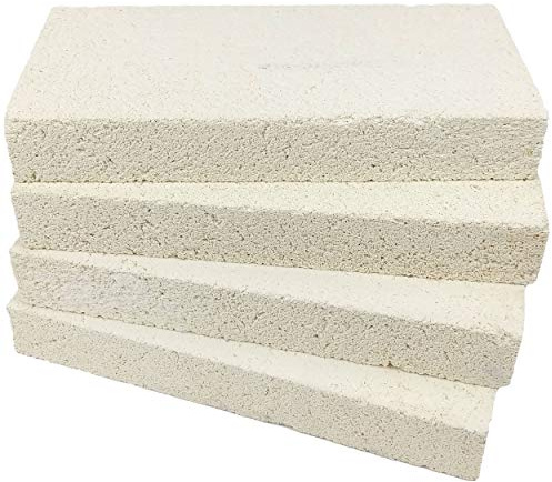 Lynn Manufacturing Insulating Fire Brick, Heat Insulation Block, Low Thermal Conductivity, 1.25 x 4.5 x 9 Split, Pack of 2, 2300-F Rated, for Kilns, Forges, Furnaces, Soldering, 3143R