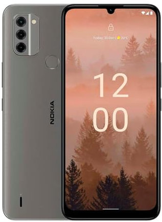 Nokia Smartphone C31, Pantalla HD+ de 6,74, Triple cámara 13+2+2 MP cámara Principal con Flash LED, 5MP Cámara Delantera, batería de 5050 mAh, 4/64 de Almacenamiento, Dual SIM - Charcoal