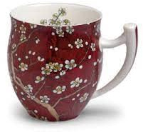 TeaLogic Teebecher Tasse Tara - Becher Teetasse mit Blütenmotiv - Fine Bone China (350 ml)