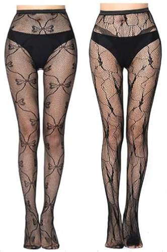 Clundoo 2 PCS Sexy Elastisch Hohe Taille Strumpfhosen, Netzstrumpfhose, Strümpfe Strumpfhosen, Elastisch Hohe Taille Strumpfhosen Netzstrümpfe Schmetterling