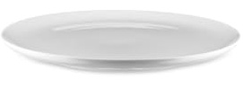 Alessi Itsumo NF07/1 - Assiette Plate Design, Usage Quotidien, Esthétique Minimale, en Porcelaine Blanche, Diamètre 27 cm