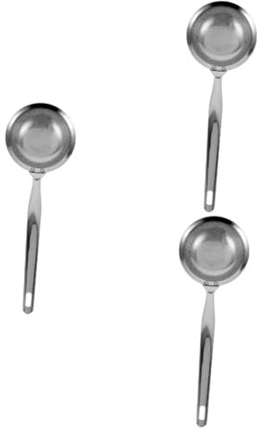 Amosfun 3st Sieb Aus Edelstahl Sieb Für Zu Hause Hot-pot-löffel Nudelkocher Nudeln Schöpflöffel Schaumlöffel löffel Zucker Nudel Löffel Öl Silver Rostfreier Stahl