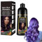Tkekruh Shampoo per Capelli Viola 500ml, Shampoo colorantehampoo per capelli Viola, Instant Hair Dye Shampoo 3 In 1, Shampoo Colorante naturale e di Lunga Durata, per Uomini e Donne, Purple