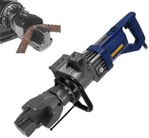 Elektrischer hydraulischer Bewehrungsbieger, 900 W, 5/8 Zoll Bewehrungsbiegewerkzeug, Handgehaltene Biegemaschine für Metallstahl-Kupferstangen, Biegewinkel 0-130 Grad,