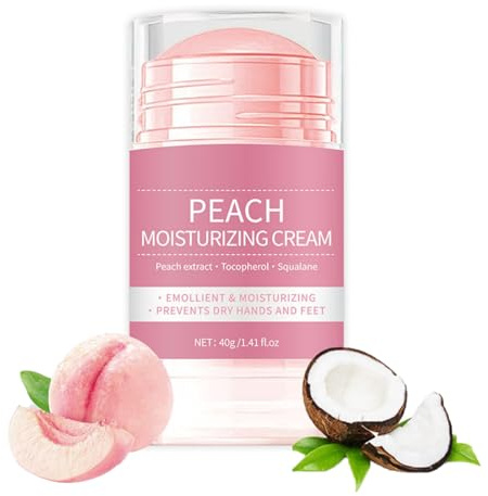 Cracked Heel Repair Cream - Peach Foot Moisturiser - Foot Cream for Cracked Heels and Dry Skin - Heel Balm for Cracked Heel - Skin Care Hands & Feet 40g (Peach)