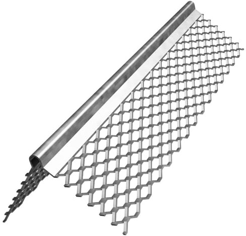 (Pack of 50) Mini Mesh Plaster Beads 2.4m Plasterbead Drywall Thin Coat Angle Beads