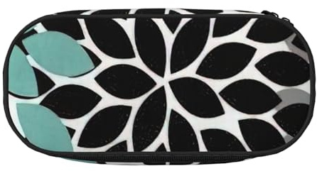 FBGHHTY Trousse polyvalente de grande capacité avec imprimé de fleurs de dahlia pour l'école, les étudiants, les adolescents, les voyageurs, usage quotidien