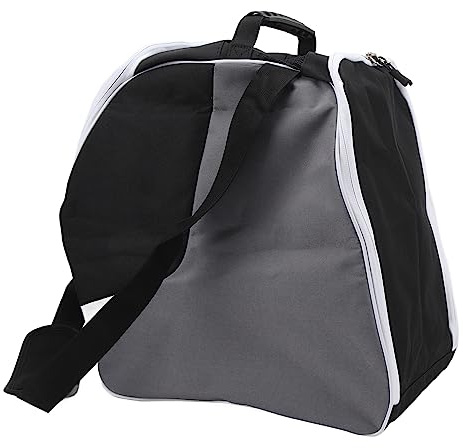 Bonbela Sac de rangement étanche pour chaussures de ski - Grande capacité - Sac de rangement pour casques de ski et lunettes de protection - Noir