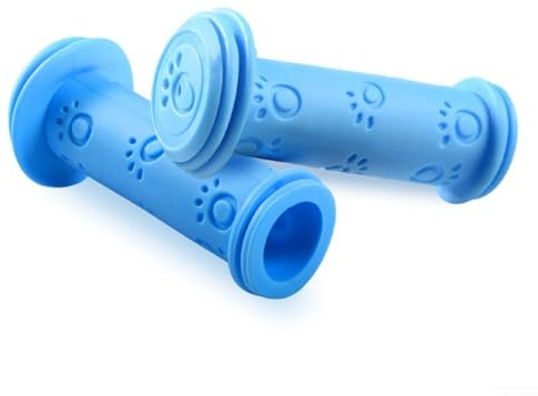 Besttoolifes Empuñaduras de goma para manillar de niños para bicicletas y scooters, 22 mm, antideslizantes, impermeables, accesorios de repuesto cómodos para niños para ciclismo Plus (azul)