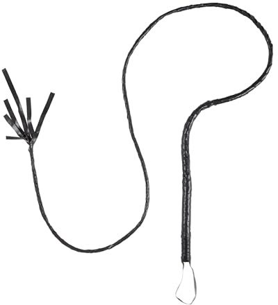 W WIDMANN MILANO Party Fashion - Peitsche in Lederoptik 180 cm | Accessoires, Kostümzubehör für Cowboy, Dompteur, Zirkus, Karneval und Mottoparty