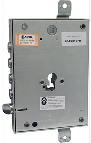 Cerradura para puerta blindada perfil cilíndrico europeo -664/281DFB (sustituye a ATRA E.73)