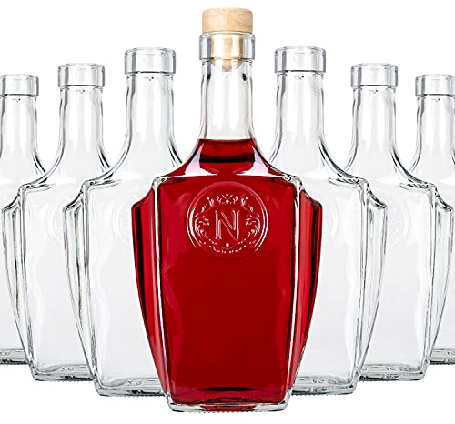 SUPERBUTELKI.PL Glasflaschen 500ml - Weinflaschen Leer 50 Stücke - Glasflasche Bonaparte - Flaschen zum Befüllen - Glass bottle Mit Korken
