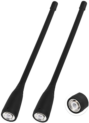 Superbat RTK Radio Antenna 400-470MHz UHF Antenna TNC Male Two Way Antenna (2-Pack) Radio Transceiver Antenna Scanner Antenna Walkie Talkie Antenna