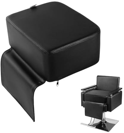 Agatige Coussin De Siège D'appoint De Salon, 14x10x5 In Siège D'appoint De Barbier En Cuir PU Imperméable, Équipement De Salon De Coiffure Rehausseur Chaise Coussin Épais Pour Enfants Coupe De Cheveux
