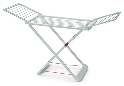 Dekohome Séchoir Étendoir à Linge Pliable avec Ailes Vert, Surface de Pose de 20 m, fabriqué en résine résistante, avec Verrouillage de sécurité, résistant au Soleil et aux intempéries