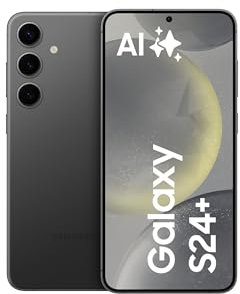 Samsung Galaxy S24+ Smartphone AI, Android senza contratto, 12 GB RAM, 256 GB, fotocamera 50 MP, batteria a lunga durata, onice nero, produttore 3 anni