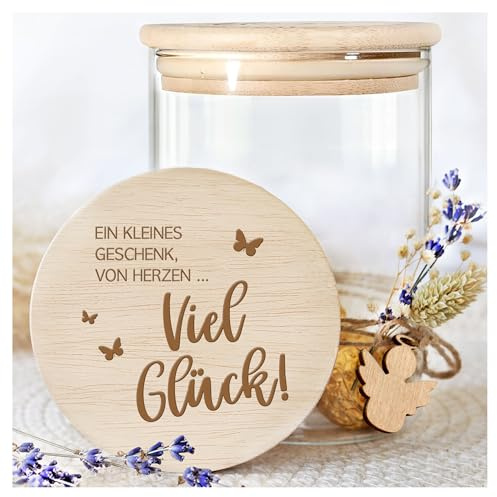 Grandora Vorratsglas mit Holzdecke, Dankeschön Geschenk | Mitbringsel Erwachsene, Abschiedsgeschenk Kollegen, Geschenk für Kollegen, Geschenk Lehrerin, Geschenkideen für Erzieher