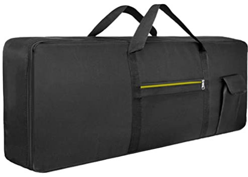 SunaOmni Keyboardtasche, 76 Tasten, tragbares elektronisches Klavier, gepolsterte Keyboard-Tragetasche, Keyboard-Aufbewahrungskoffer, Gigbag, 120 x 40 x 13 cm, E-Piano-Koffer, tragbare -T