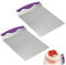 DAWRIS Paletta per Torta, Sollevatore per Torta, 2 Pezzi in Acciaio Inox Salva Torta Salva Torta con Manico Accessori per Torte, Pizza, Ideale Come Base per Torte e Pala per Pizza