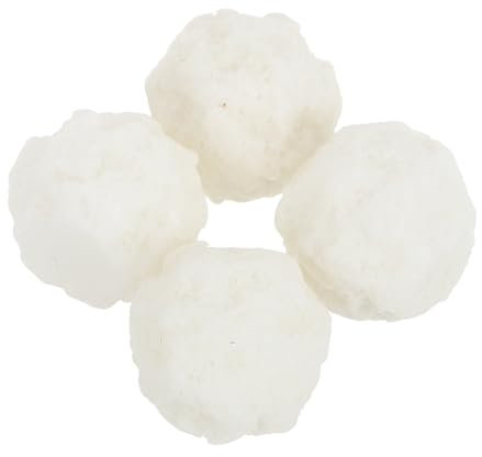 Warmhm 4stücke Winterlandschaftsdeko Mit Winzigen Figuren Ministatuen Und Mikro-eisballfiguren Miniatur-arktisfiguren Mikrodekorationen Kleinen Eishausstatuen DIY-winterlandschaftsbastele