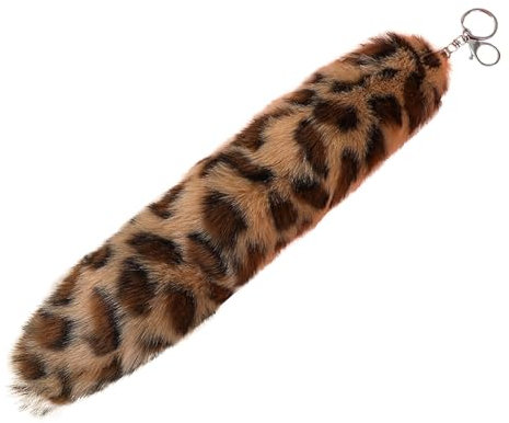 Schwanz Schlüsselanhänger Tail Plüsch Schlüsselanhänger Fuchsschwanz Anhänger etwa Fell Schwanz Keychain fox tail keychain Auto Schlüsselketten Anhänger Weich Flaumig Dicht Dekoration (Color G)