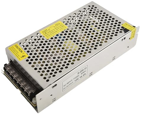 Transformador de fuente de alimentación conmutada AC220V a 12V 24V para tiras LED 25W 350W con mecanismo de protección contra sobretensión (S-150-12 (S-25-12 (25W 12V 2A))