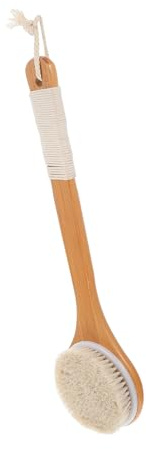 LRXIYODE 1pezzi Spazzola Per Doccia Manico Legno Per Pulizia Della Schiena Spazzola Per Bagno Scrub Per Pulizia Del Corpo