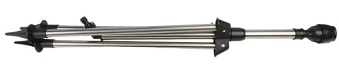 Yuanpgky Arroseur de jardin rotatif automatique avec trépied réglable en hauteur, buse d'arrosage à 360° pour l'irrigation de pelouse, plantes et cour, acier inoxydable ABS