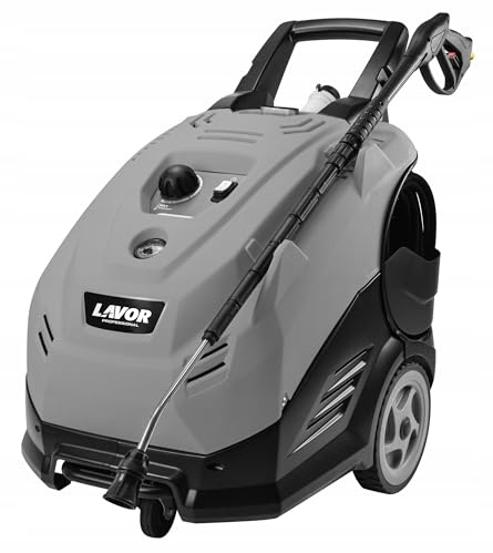 Lavor® Heißwasserreiniger Profi Darwin 1310 XP, 130 Bar Arbeit, 3000W, 570l/h, Messing Pumpe, 3 Kolben Keramik, Schlauch 8m, Schaumstoff, Lanca M22, Zur Reinigung von Knöcheln, Waschen von Fassaden