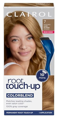 Clairol Root Touch Up Permanent Hair Dye, 7 Dark Blonde, Pack of 1