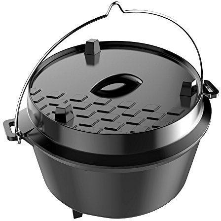 tepro Grillzubehör Guss-Dutch Oven M, Füllmenge: ca. 8 Liter, medium