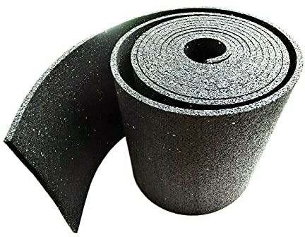 MelTruck Antirutschmatte Rolle 10m 5m x 25cm 3mm 6mm 8mm, Ladungssicherung Matte rutschfest LKW Anhänger Transport Gummi, DIN 75410 VDI 2700, schwarz (5 m x 25 cm x 8 mm)