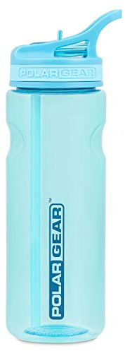 Polar Gear 650ml Aqua Grip Water Bottle with Straw - Drinking Bottle | Reusable, BPA-free sports bottle, ideal for gym, cycling, work, convenient straw, durable design, stay hydrated on the go