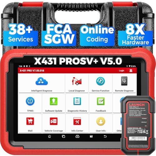 2026 LAUNCH X431 PROS V5.0 OBD2 Auto Bidirektionale Diagnosegerät | ECU Codierung, 38+ Funktionen, Bidirektionale Steuerung, IMMO, CANFD&DOIP, FCA Autoauth, Personalisierung, 2 Jahre Update