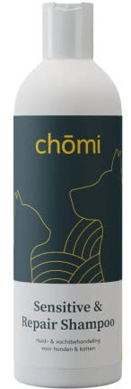 Chōmi Hunde & Katzen Sensitive & Repair Shampoo 200ml | Beste Haustierseife für empfindliche Haut | Welpenshampoo | Hundeshampoo für Allergien und Juckreiz | Jeden Tag