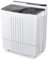 COSTWAY Twin Tub Washing Machine, 4.5KG/6KG/8.5KG Total Capacity Portable Laundry Washer Spin Dryer with Timing Function & Drain Pump for Apartment Dorms Camping (Grey+White, 4.5kg Washer+1.5kg Dryer)